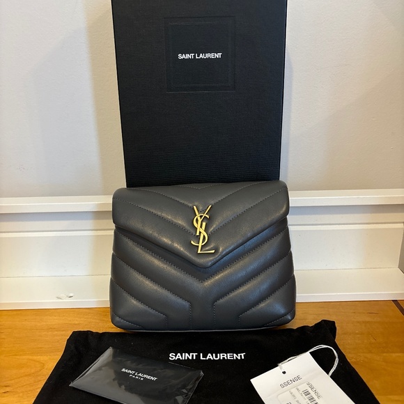 Authentic Saint Laurent (YSL) Grey Toy Loulou - Picture 1 of 6